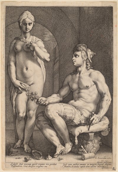 ピグマリオンとガラテア 作： Hendrik Goltzius