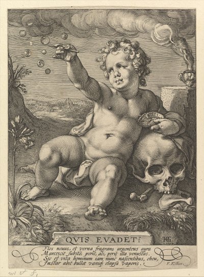 誰が現れるか、1594年。 作： Hendrik Goltzius
