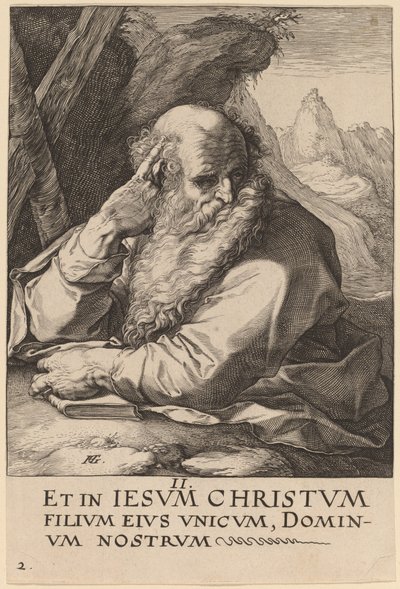 聖アンドリュー 作： Hendrik Goltzius