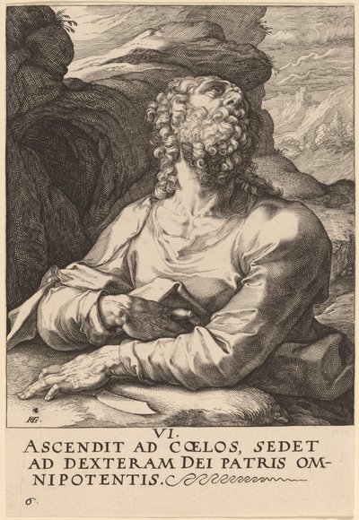 聖バーソロミュー 作： Hendrik Goltzius