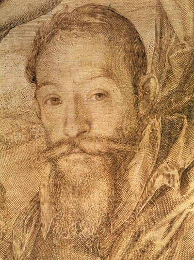 セルフポートレート、バッカス、ヴィーナス、セレスの詳細、1606年頃（ペンと茶色のインク）（73740を参照） 作： Hendrik Goltzius