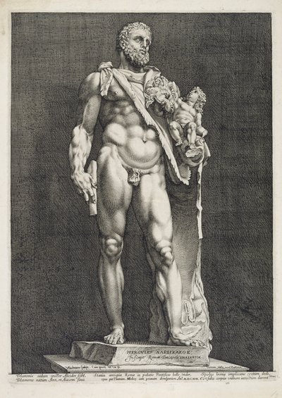 ヘラクレスとしての皇帝コモダス 作： Hendrik Goltzius