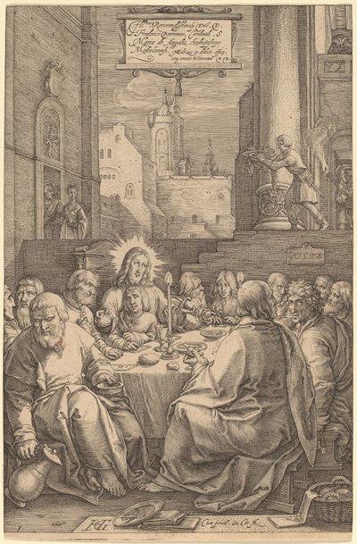 最後の晩餐 作： Hendrik Goltzius