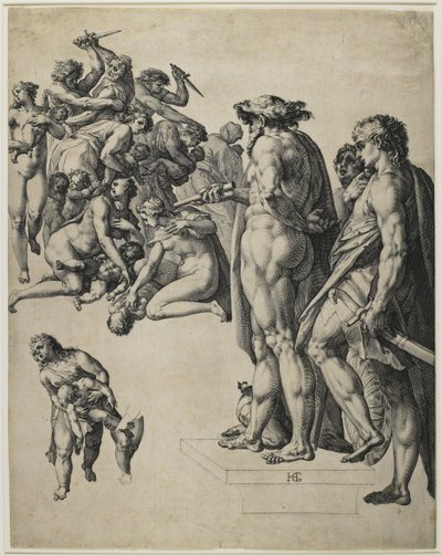 イノセントの虐殺、1584年頃 作： Hendrik Goltzius