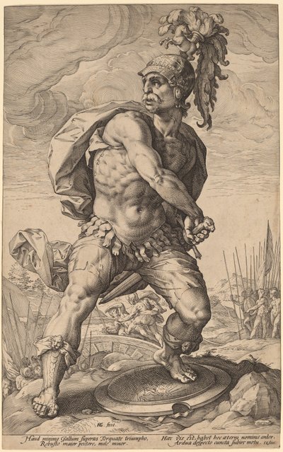 タイタス・マンリウス・トルクァタス 作： Hendrik Goltzius