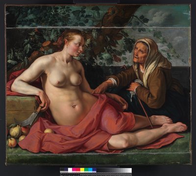Vertumnus and Pomona、1615 作： Hendrik Goltzius