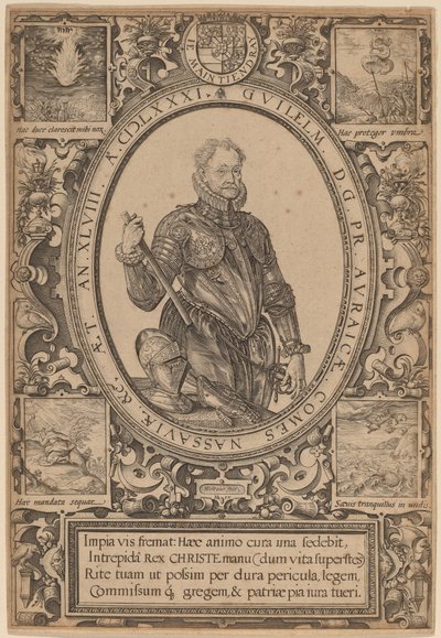 ウィリアム、ナッソー伯、オラニエ公 作： Hendrik Goltzius