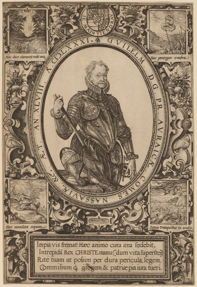 ウィリアム、ナッソー伯、オラニエ公 作： Hendrik Goltzius
