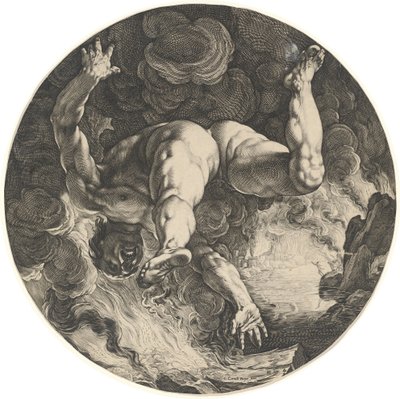 イクシオン 作： Hendrik Goltzius after Cornelis Cornelisz van Haarlem