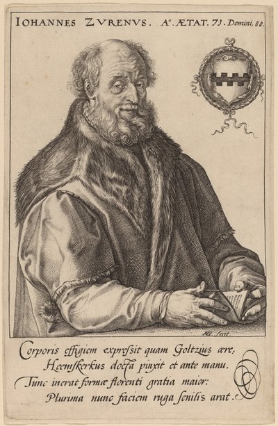 Johannes Zurenus (ヤン・ファン・ズーレン) 作： Hendrik Goltzius after Maerten van Heemskerck