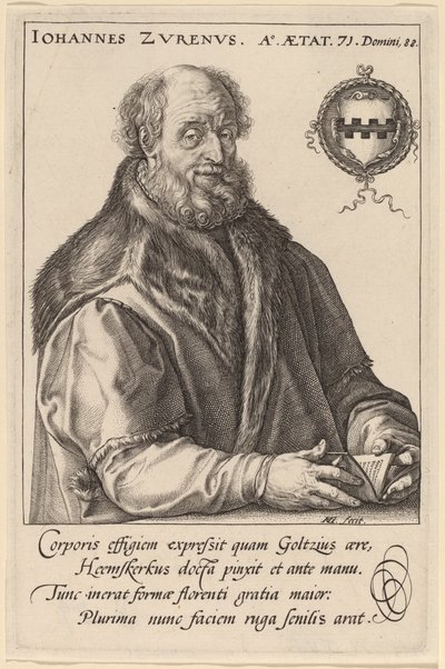Johannes Zurenus (ヤン・ファン・ズーレン) 作： Hendrik Goltzius after Maerten van Heemskerck