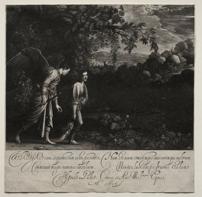 Tobias and the Angel (large plate)   1298110   ja       japanese Successfully Translated  Original: Portrait de femme (Female Portrait). Une belle femme melancolique, les yeux mi clos, assise dans un fauteuil, un livre ouvert pose sur les genoux, entouree  作： Hendrik Goudt