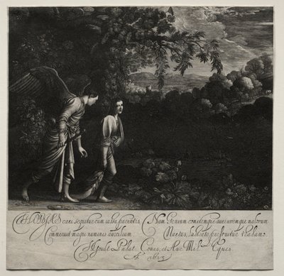 トビアスと天使の大皿 作： Hendrik Goudt