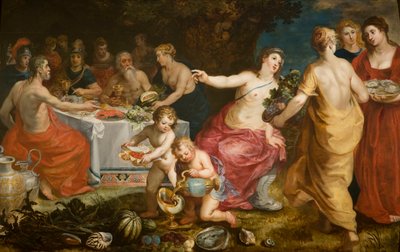 1610年から1615年にかけての「アケルスの饗宴」。 作： Hendrik I Balen van