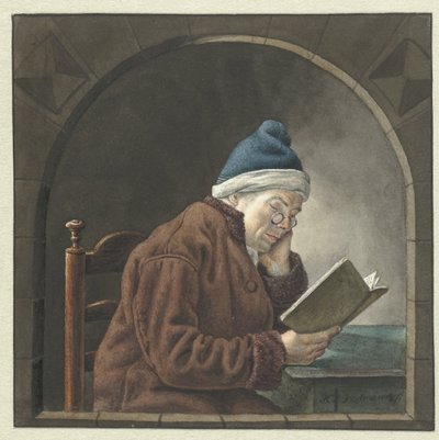 読書マン 作： Hendrik Jan van Amerom