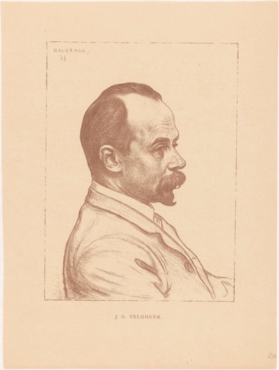 Jacobus Gerardus Veldheerの肖像 作： Hendrik Johannes Haverman