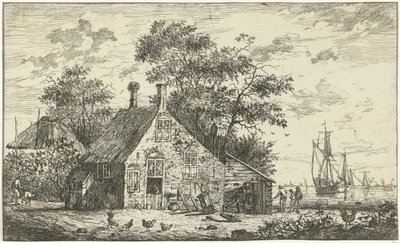 川沿いの農場 作： Hendrik Kobell