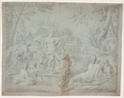 ダイアナとアクテオン。 (Ovid, Net., III, 175 ff.) 作： Hendrik Krock