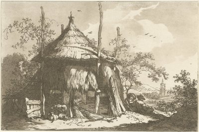 Herders bij een hooberg 風景画を学ぶ人のために計算された12のデザイン（連載タイトル） 作： Hendrik Meijer