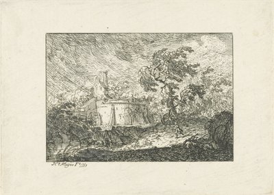 雨と嵐の風景 作： Hendrik Meijer