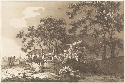Landschap met koeien 風景画を学ぶ人のために計算された12のデザイン（連載タイトル） 作： Hendrik Meijer