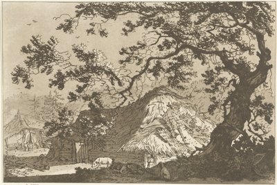 Landschap met twee boerderijen 風景画を学ぶ人のために計算された12のデザイン（連載タイトル） 作： Hendrik Meijer
