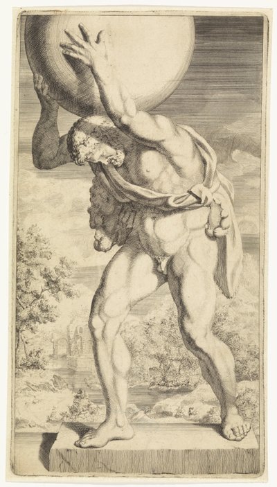 天の丸天井を持つヘラクレスの像 作： Hendrik Pola