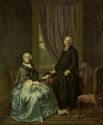 アムステルダムのレモンスト大臣、ペトリュス ブリークと妻のコーネリア ドロストの肖像 作： Hendrik Pothoven