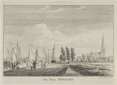 Nieuwerkerk aan den IJsselの眺め ニーウケルクの村 (オブジェクトのタイトル) 作： Hendrik Spilman