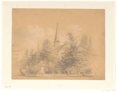 木々の間の教会 作： Hendrik Valkenburg