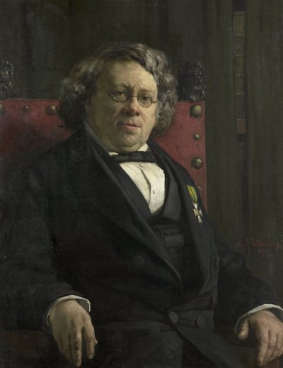 ピーター・ハルメ・ヴィトカンプ (1816-92)。 歴史家および地理学者 作： Hendrik Valkenburg
