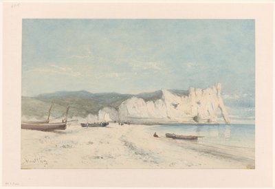 白亜の断崖が続く海岸の風景 作： Hendrik Veder