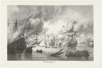 チャタムへの旅、1667 作： Hendrik Vettewinkel