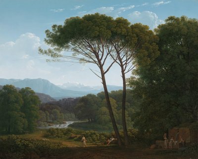 松のあるイタリア風の風景 松の木のあるイタリアの風景 作： Hendrik Voogd