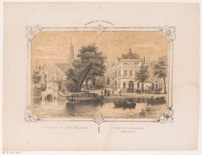 クレーンと Waag のある Spaarne のビュー Spaarne のビュー (オブジェクトのタイトル) ハールレムとその周辺 (オブジェクトのシリーズ タイトル) 作： Hendrik Wilhelmus Last