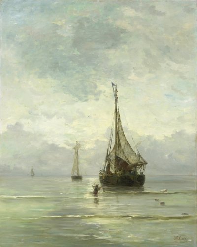 穏やかな海 作： Hendrik Willem Mesdag