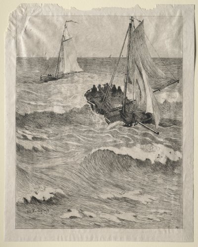 マリンシーン 作： Hendrik Willem Mesdag