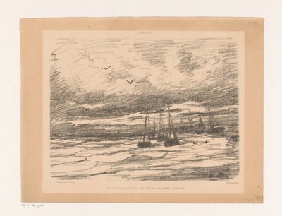 スヘフェニンゲンの海岸での荒天 Temps orageux sur les côtes de Scheveningue (オブジェクトのタイトル) 作： Hendrik Willem Mesdag