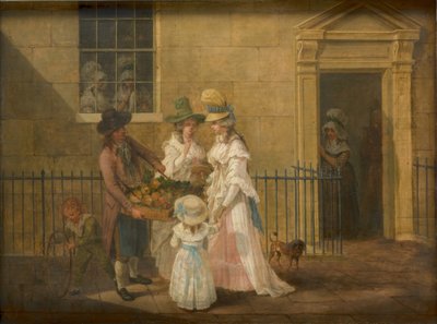 野菜売り、1790 作： Hendrik Willem Schweickardt