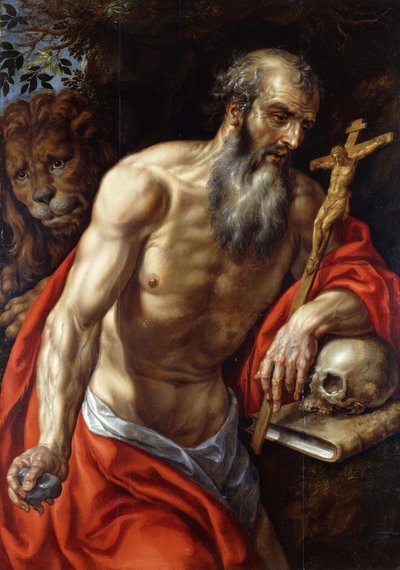 聖ジェローム、 作： Hendrick de Clerck