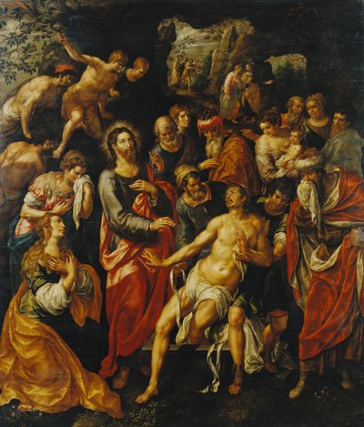 ラザロの復活 作： Hendrick de Clerck