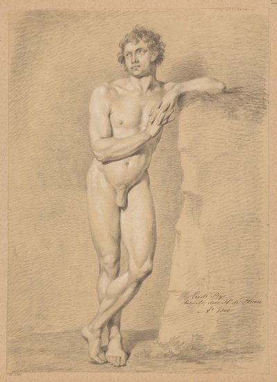 正面から見た男性立裸体（一等 1808年） 作： Hendrik de Flines