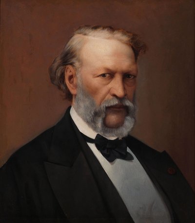 ヘンドリック・コンサイエンスの肖像 1812-1883。 作： Hendrik de Pondt