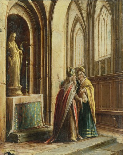 教会の二人の人物 作： Hendrik the Younger Steenwyck