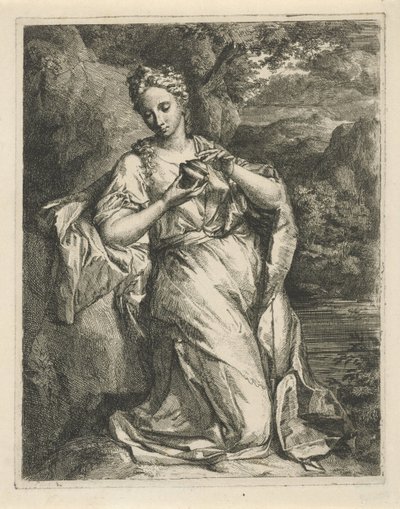 香水瓶を持つ女性 作： Hendrik van Limborch