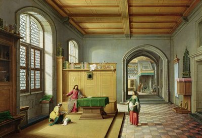 マーサとマリアの家のキリスト 作： Hendrik van Steenwyk