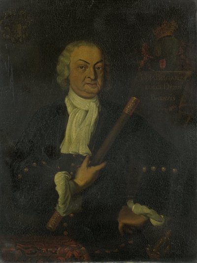 ヘンドリック・スワードクルーン (1667-1728)。 総督 (1718-25) 作： Hendrik van den Bosch (copy after)