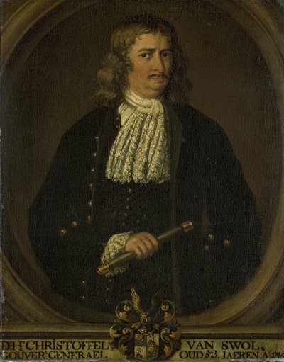 Christoffel van Swoll (Swol, Zwol)、オランダ領東インド総督の肖像 作： Hendrik van den Bosch (copy after)