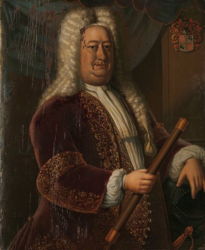 ダーク・ヴァン・クルーン (1730-1735) オランダ領東インド総督ディルク・ヴァン・クルーンの肖像 作： Hendrik van den Bosch