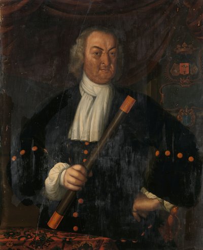 ヘンドリック・ズワールデカロン (1718-1725) オランダ領東インド総督、ヘンドリック・ズワールデカロンの肖像 作： Hendrik van den Bosch